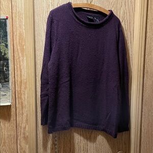 Bobbie Brooks Deep Purple Crew Neck Sweater
